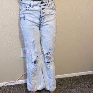Distressed Light Blue Women's Jeans